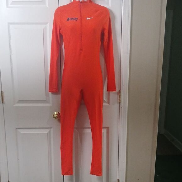 Nike long sleeve bodysuit Auburn Tigers fitted sexy dedicated fan gameday Sz M - Picture 1 of 10